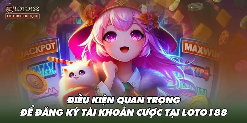 Điều kiện quan trọng để đăng ký tài khoản cược tại LOTO188