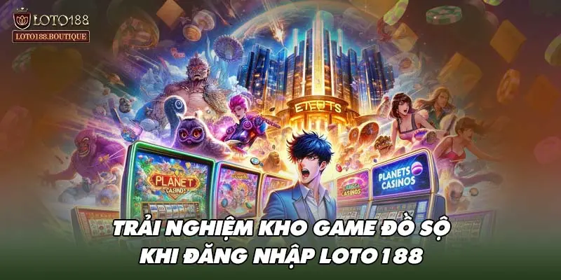 Trải nghiệm kho game đồ sộ khi đăng nhập LOTO188