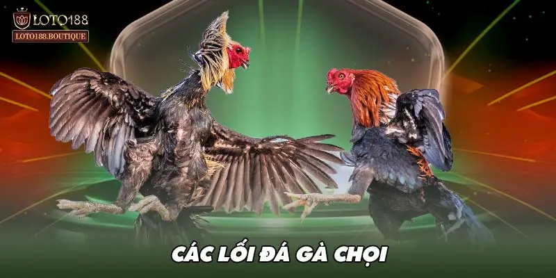 Các lối đá gà chọi