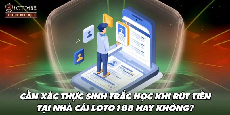 Cần xác thực sinh trắc học khi rút tiền tại nhà cái LOTO188 hay không?